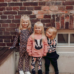 Badger Oversize Sweater -Collegepaita | Dusty Rose Pitkähihainen paita You and Me