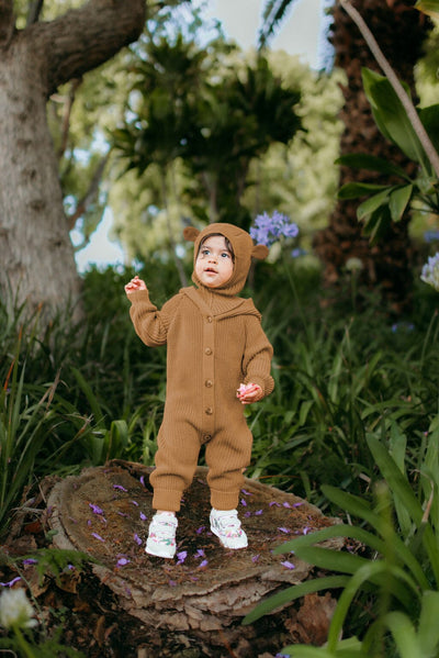 BEAR KNIT -JUMPSUIT | CHOCO Jumpsuit Flying Moments