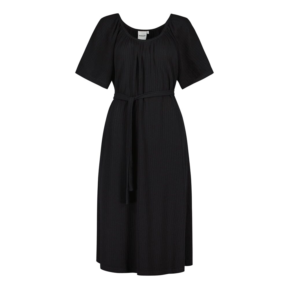 Bell Sleeve Rib Dress -Mekko | Licorice Aikuisten mekko C'est La Vie!