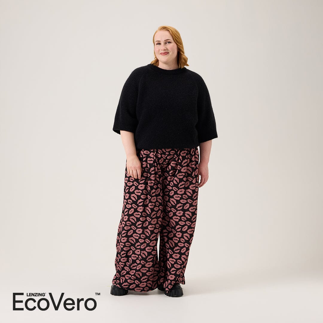 Bisous Pleated Wide Leg Pants -Housut | Licorice Aikuisten housut Metsola
