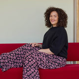 Bisous Pleated Wide Leg Pants -Housut | Licorice Aikuisten housut Oh, Oui!