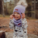 Buddy-Tuubihuivi, Merinovilla | Rosy Huivi Happy Hearts