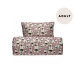 Bunny Adult Bedlinen Set | Dreamy Pink Pussilakana You Make Me Happy Home