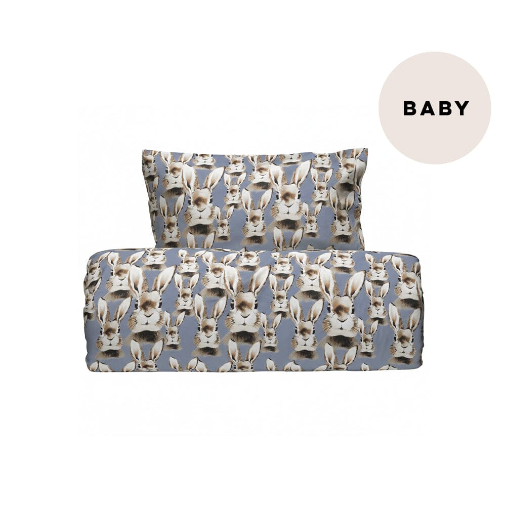 Bunny Baby Bedlinen Set | Dreamy Blue Pussilakana You Make Me Happy Home