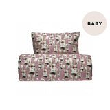 Bunny Baby Bedlinen Set | Dreamy Pink Pussilakana You Make Me Happy Home