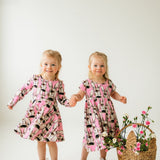 Bunny Candy -Mekko, pitkähihainen Mekko Little Spring Bunnies