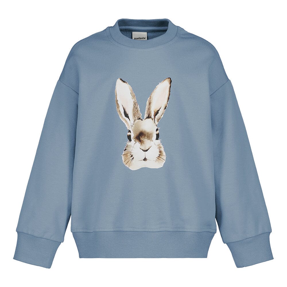 Bunny Placement Oversize Sweater | Frosty Blue Pitkähihainen paita Winter Wonders