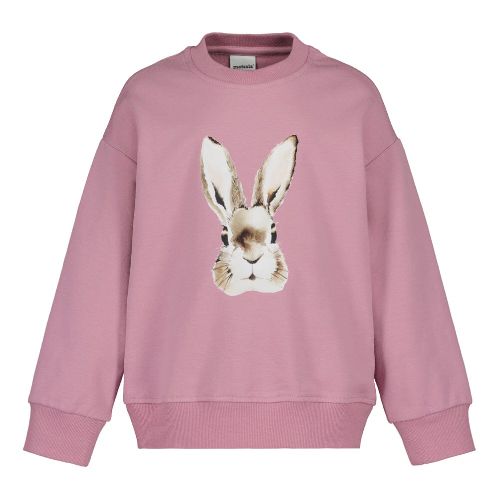 Bunny Placement Oversize Sweater | Frosty Pink Pitkähihainen paita Winter Wonders