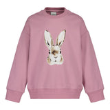 Bunny Placement Oversize Sweater | Frosty Pink Pitkähihainen paita Winter Wonders
