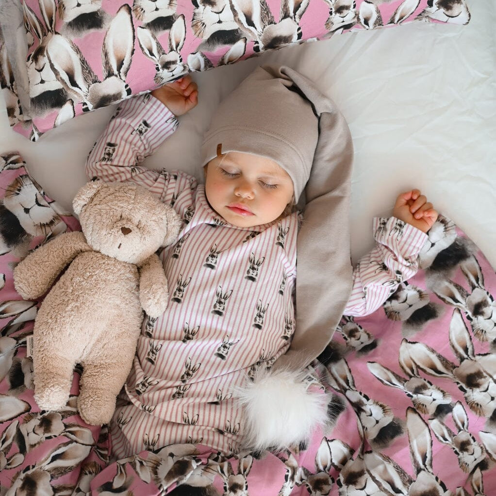 Bunny -Pussilakanasetti Adult | Dreamy Pink Pussilakana Metsola