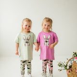 Bunny Soft Green -Leggingsit Housut Little Spring Bunnies