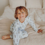 Bunny Stripes -Pyjama | Dreamy Blue Yövaate Metsola