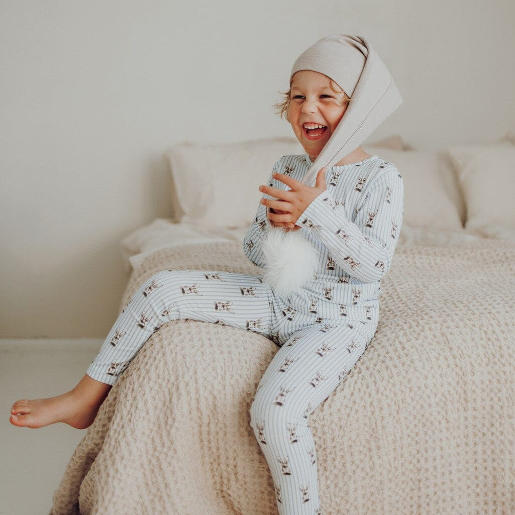 Bunny Stripes -Pyjama | Dreamy Blue Yövaate Metsola