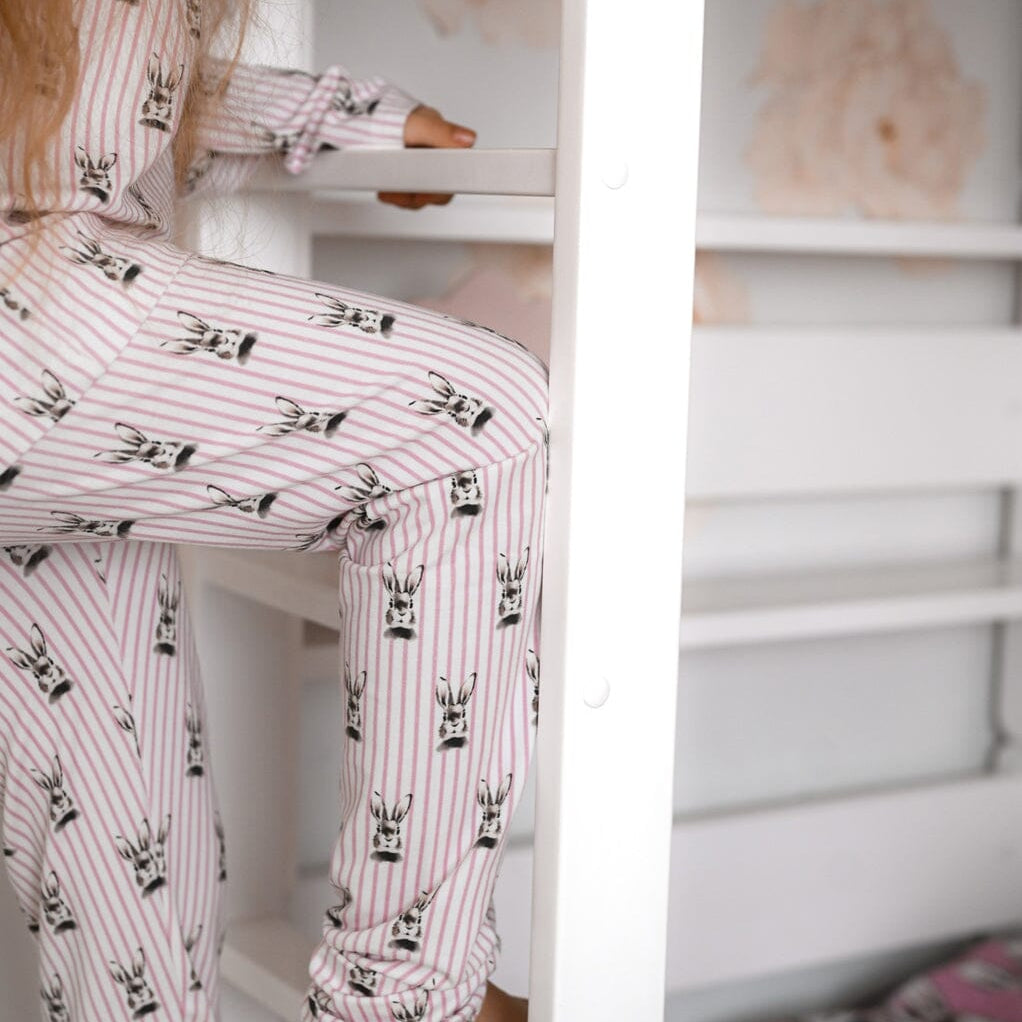 Bunny Stripes -Pyjama | Dreamy Pink Yövaate Metsola