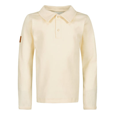 COLLARED RIB SHIRT LS, VANILLA Paita Metsola