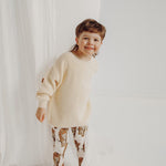 Cotton Knit Jumper -Lasten Neulepaita | Milky Pitkähihainen paita Circus of My Life