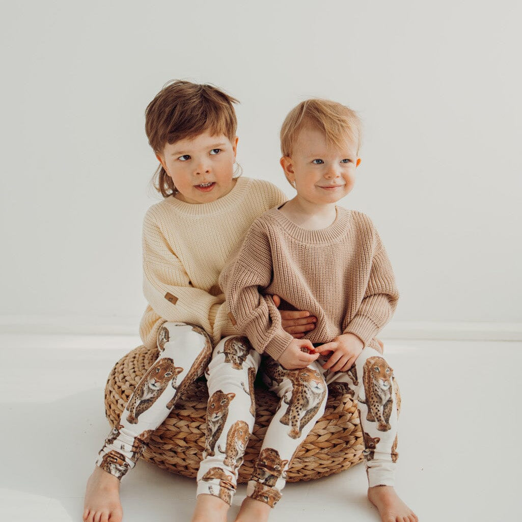 Cotton Knit Jumper -Lasten Neulepaita | Nougat Pitkähihainen paita Circus of My Life