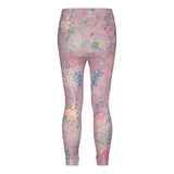 Crystal Bloom Leggings | Pink Housut Winter Wonders