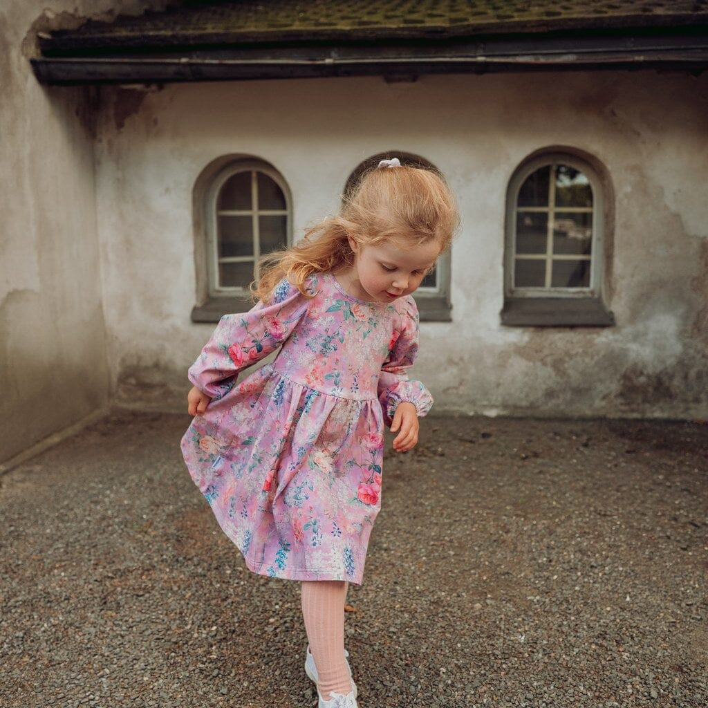 Crystal Bloom Puff Dress Ls | Pink Mekko Winter Wonders