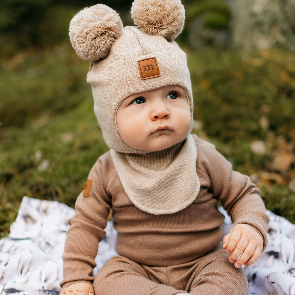 Cutie Helmet -Merinovilla Kypärämyssy | Cloudy Pipo Happy Hearts