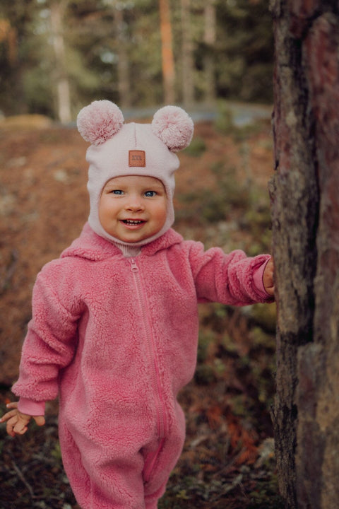 Merino Bunny Helmet Hearty Pink