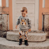 Fox Cloudy Oversize Sweater -Collegepaita Pitkähihainen paita Urban Story