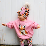 Fox Rosy Oversize Sweater -Collegepaita Pitkähihainen paita Urban Story