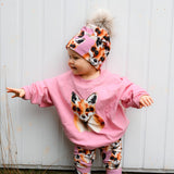 Fox Rosy Oversize Sweater -Collegepaita Pitkähihainen paita Urban Story