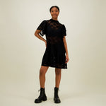 Frill Lace Dress -Mekko | Licorice Aikuisten mekko Can You Hear Me?