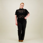 Frill Lace Top -Paita | Licorice Aikuisten paita Can You Hear Me?