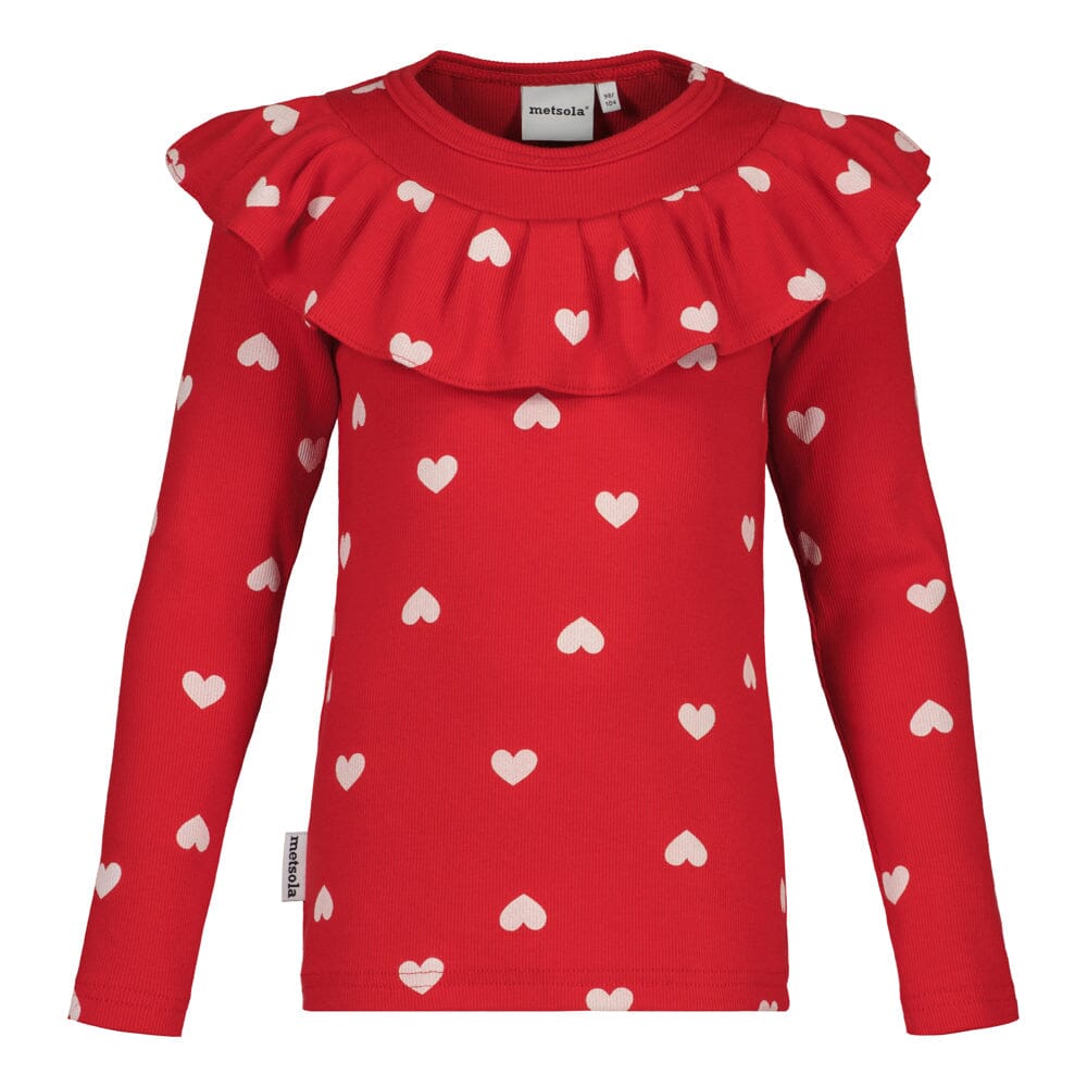 HEART SONG RIB RUFFLE COLLAR SHIRT | POPPY Paita Made of Dreams