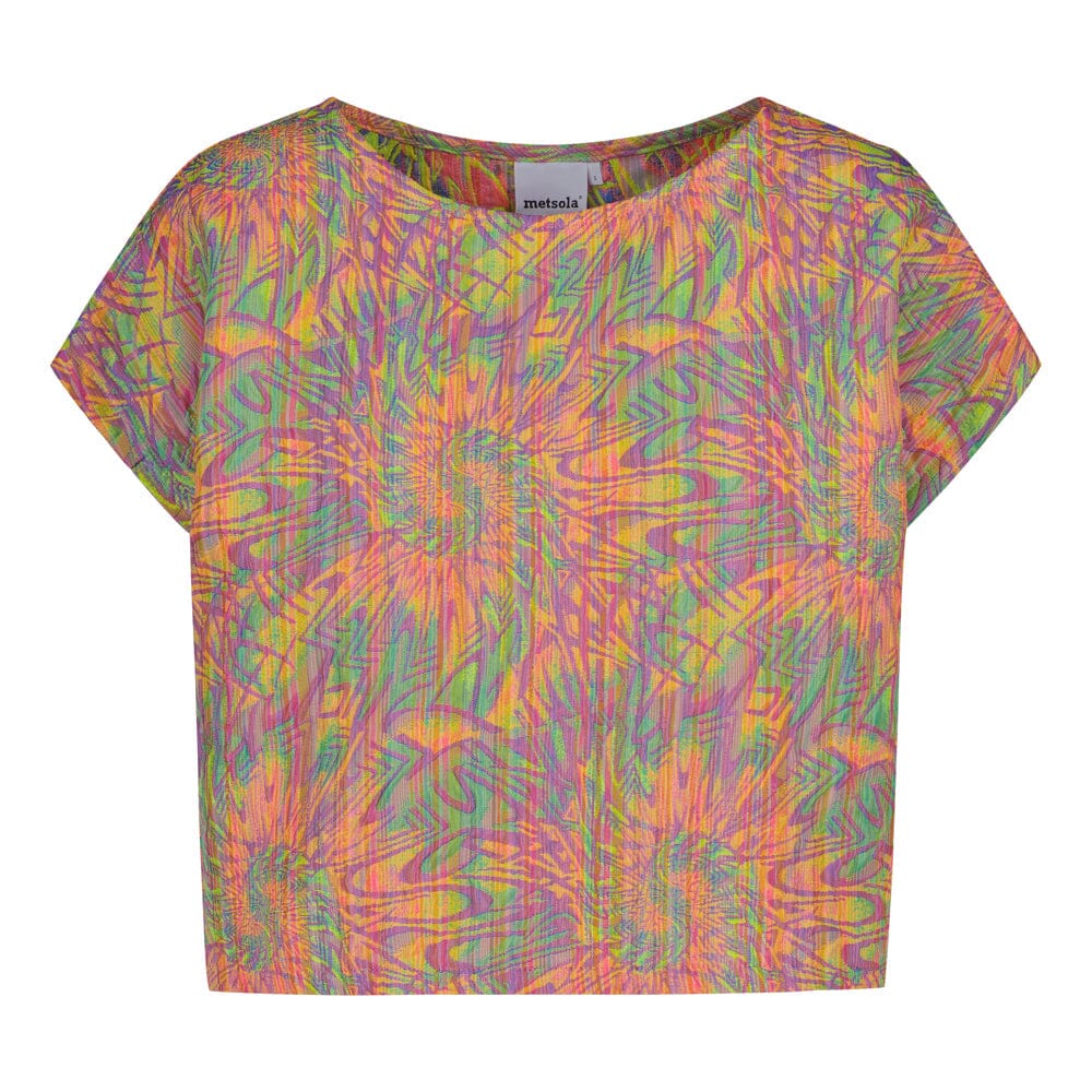 Jacquard Cropped Top -Paita Aikuisten paita C'est La Vie!