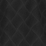 lähikuva kuosista musta jacquard.