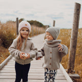 Knitted Beanie -Merinovillapipo | Hearty Pink Pipo A World Full of Smiles