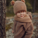 Knitted-Tuubihuivi, Merinovilla | Black Huivi Happy Hearts