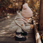 Knitted-Tuubihuivi, Merinovilla | Hearty Pink Huivi A World Full of Smiles