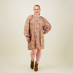 Lilly Volume Sleeve Tunic Dress -Mekko Aikuisten mekko Can You Hear Me?
