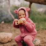 Merino Bear Knit Cardigan -Neuletakki | Rosy Neuletakki True Campers
