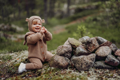 MERINO BEAR KNIT HELMET | PEANUT BUTTER Pipo Little Things in Life