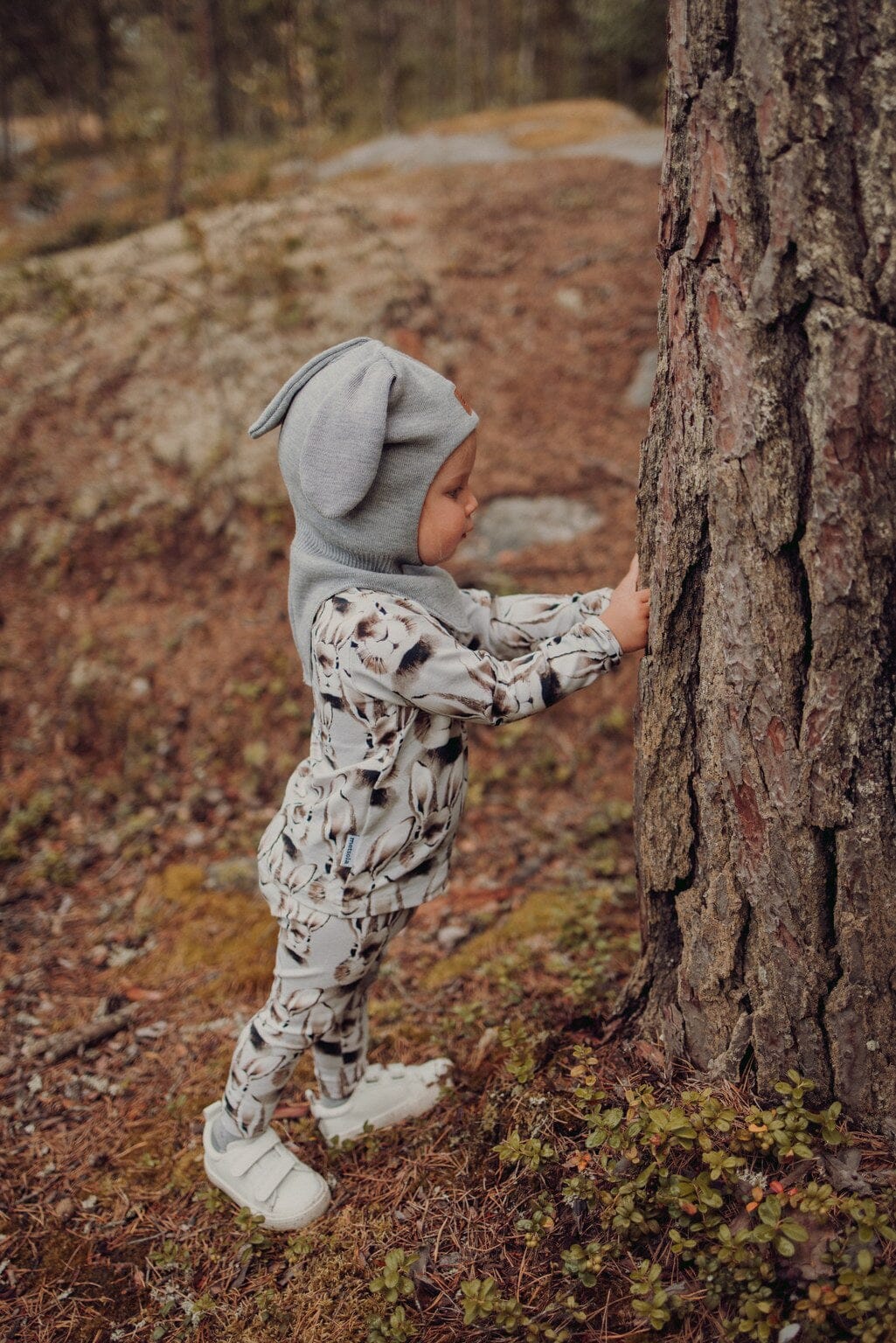 Merino Bunny Helmet | Cloudy Pipo Happy Hearts