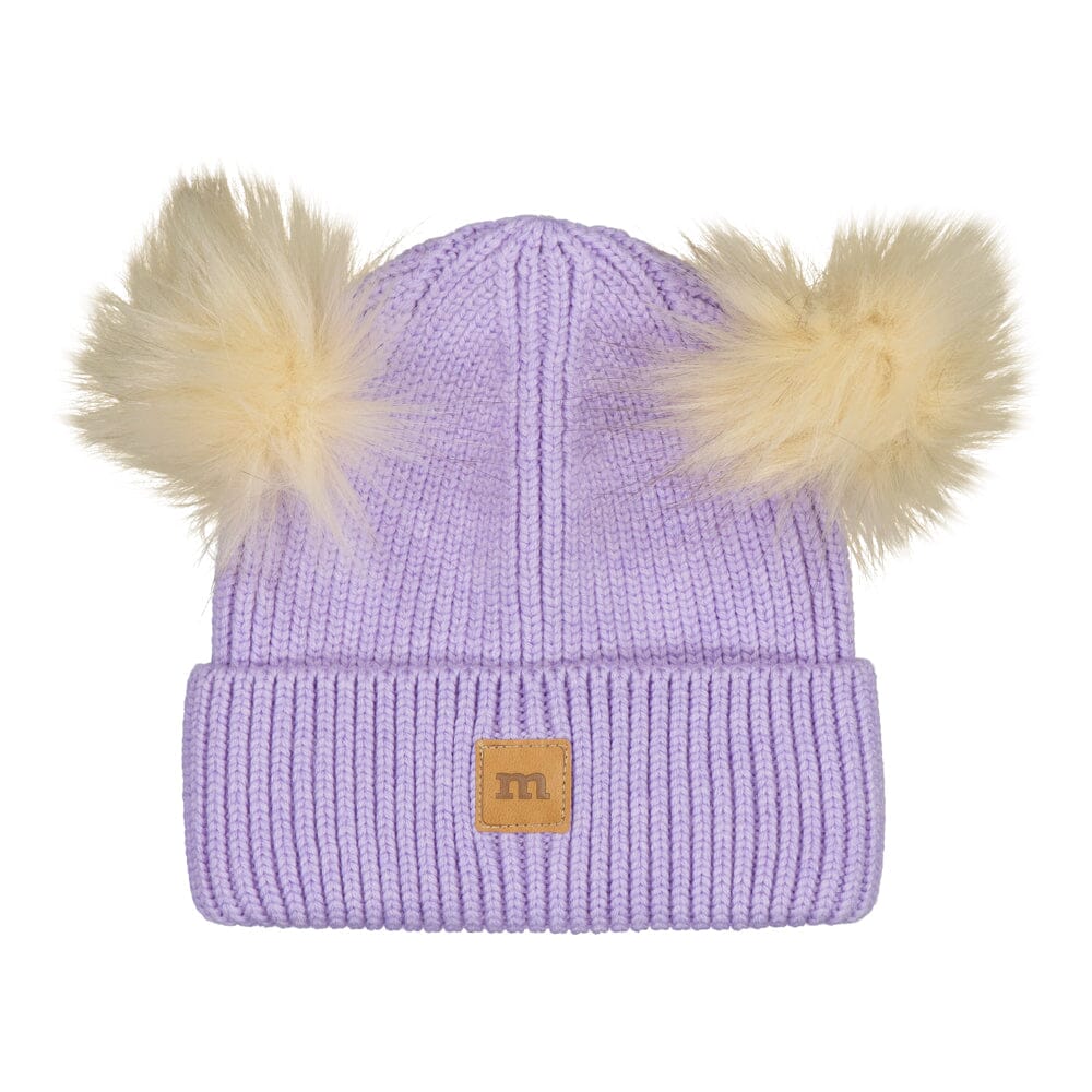 MERINO DOUBLE POM POM BEANIE | ICY LILAC Pipo Little Things in Life