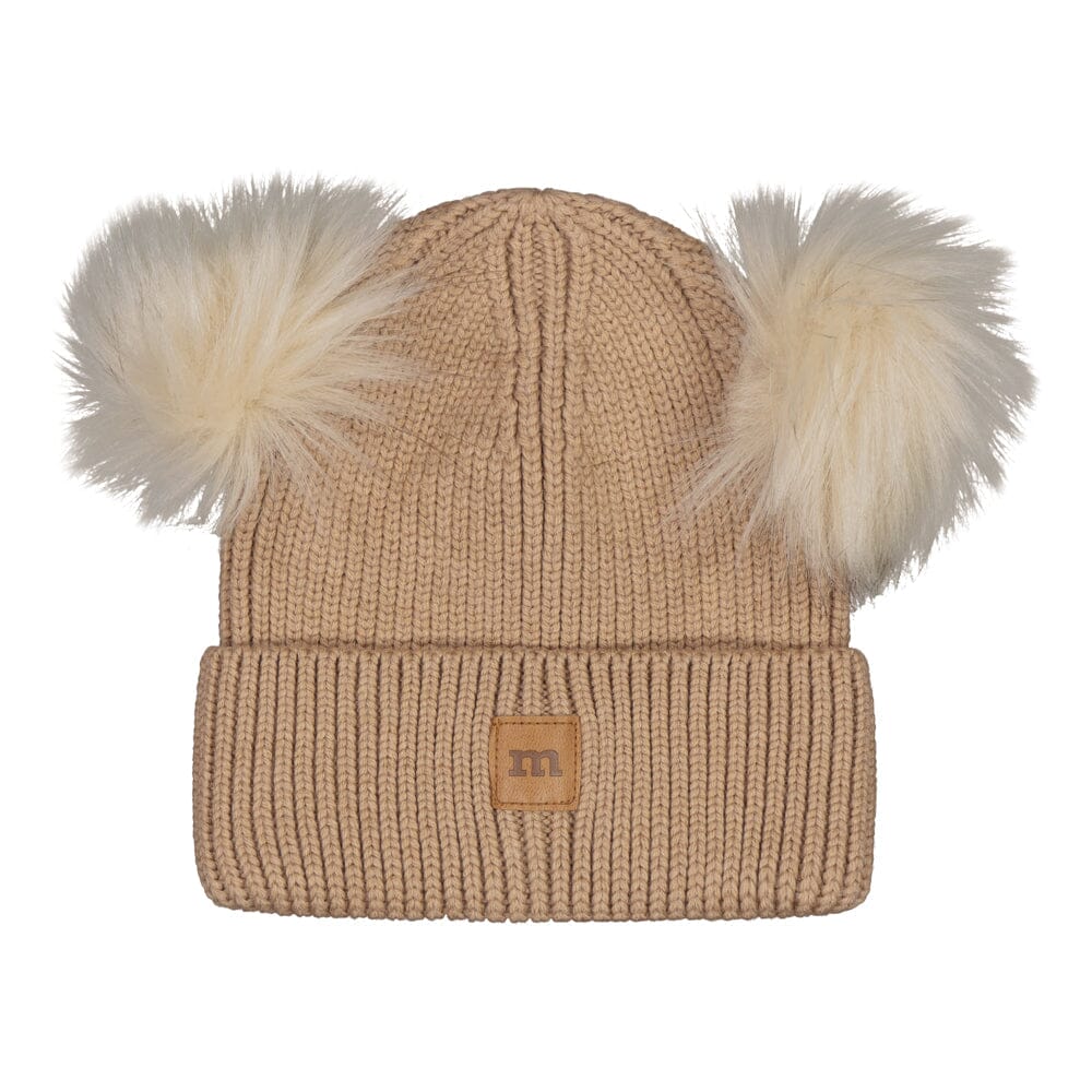 MERINO DOUBLE POM POM BEANIE | PEANUT BUTTER Pipo Little Things in Life