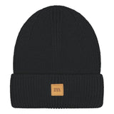 Merino Knitted Beanie | Black Pipo Happy Hearts