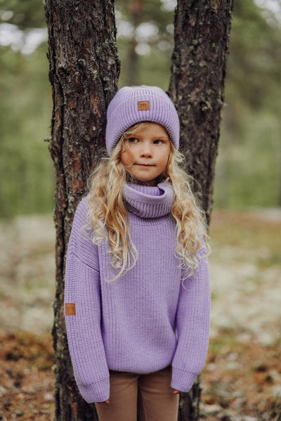 MERINO KNITTED BEANIE | ICY LILAC Pipo Little Things in Life