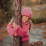 Merino Knitted Beanie | Rosy Pipo Happy Hearts