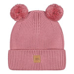 Merino Knitted Pom Pom Beanie | Rosy Pipo Happy Hearts