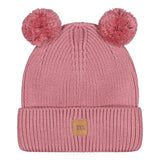 Merino Knitted Pom Pom Beanie | Rosy Pipo Happy Hearts