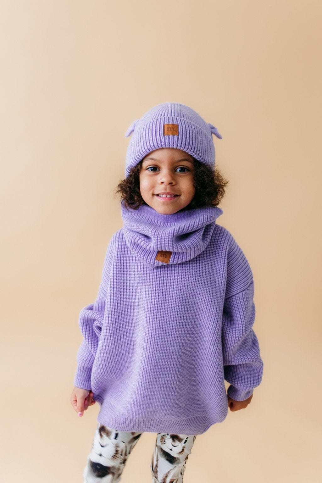 MERINO KNITTED TUBE | ICY LILAC Huivi Little Things in Life