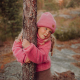 Merino Knitted Tube | Rosy Huivi Happy Hearts