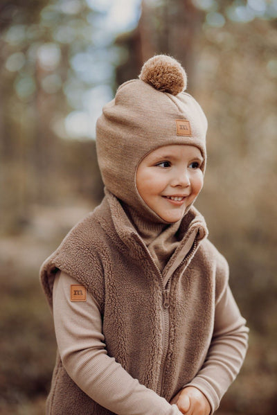 MERINO POM POM HELMET | PEANUT BUTTER Pipo Little Things in Life